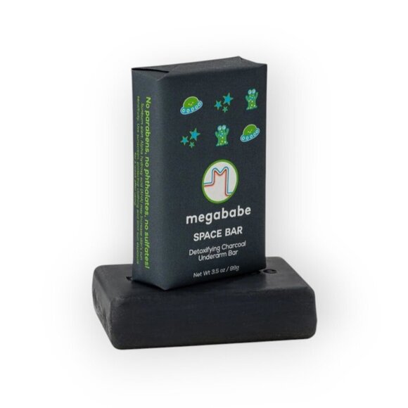 NWT Megababe Spacebar Detoxifying Charcoal Under Arm Cleansing Bar size 99 grams - Picture 10 of 10